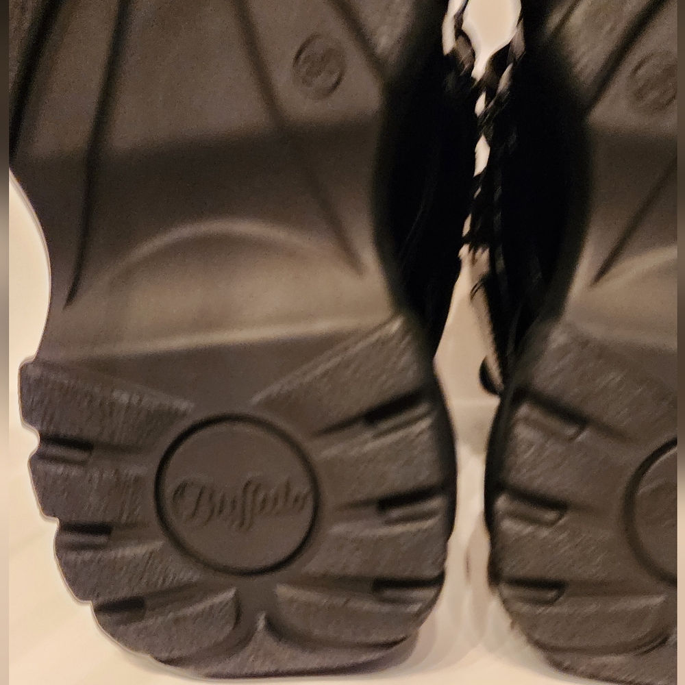 Buffalo Black Patent Ankle Boots - Picture 13 of 16